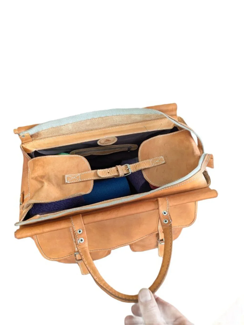 Sergios Collection - Leather Overnight/Weekender bag